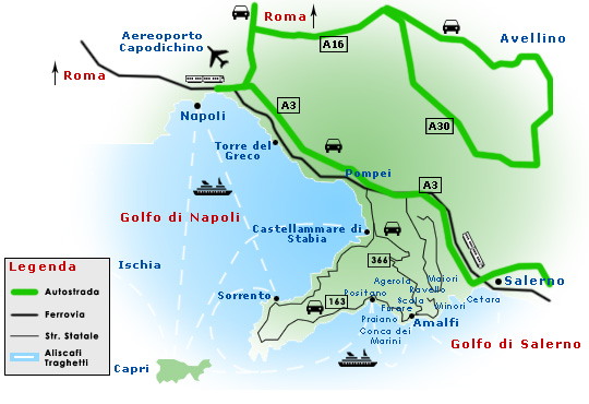 Amalfi Karte